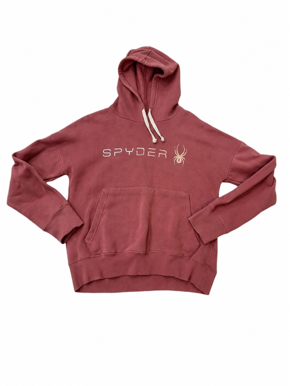 Spyder Pink Logo Pullover Hoodie Men’s L